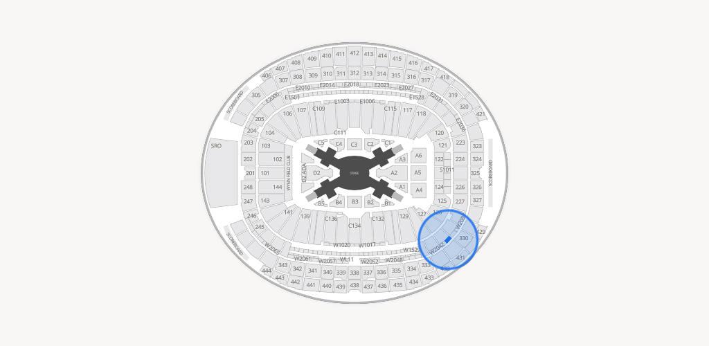 Allegiant Stadium Seating Chart