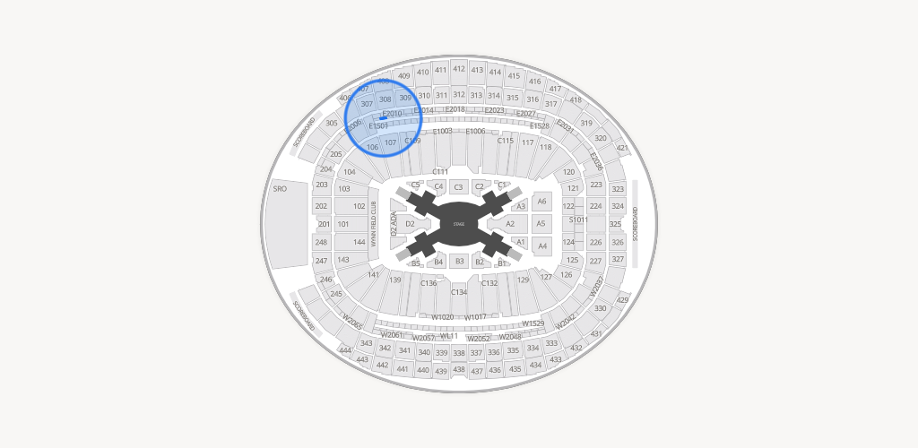 Allegiant Stadium Seating Chart