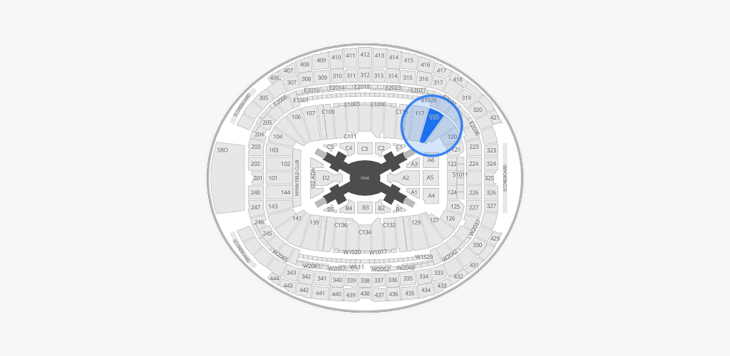 Allegiant Stadium Seating Chart