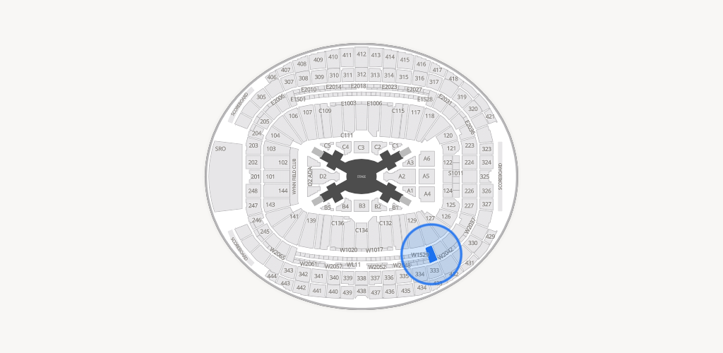 Allegiant Stadium Seating Chart