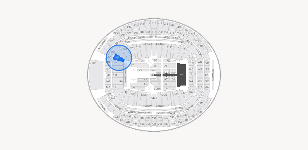 Allegiant Stadium Seating Chart