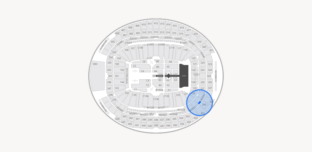 Allegiant Stadium Seating Chart