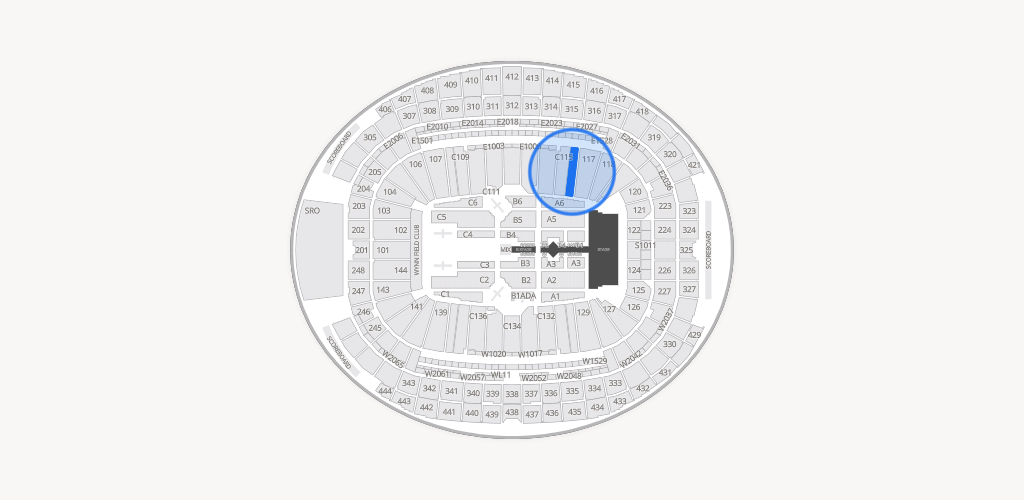 Allegiant Stadium Seating Chart