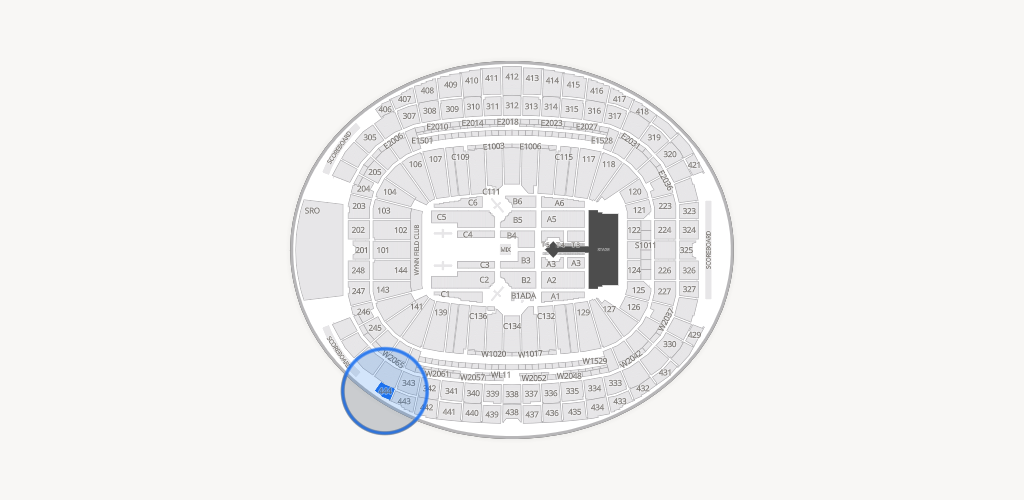 Allegiant Stadium Seating Chart