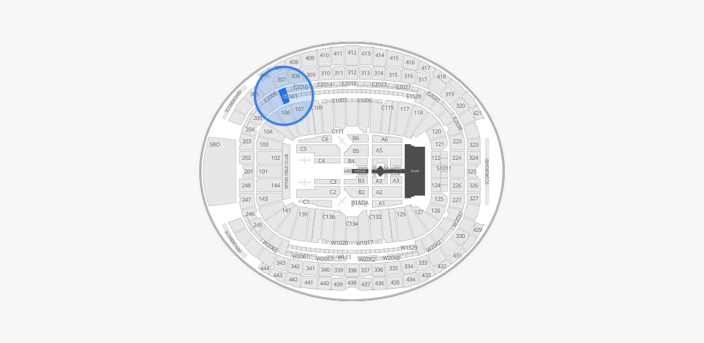 Allegiant Stadium Seating Chart