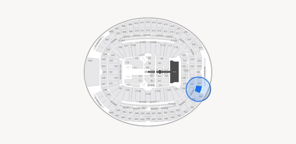 Allegiant Stadium Seating Chart