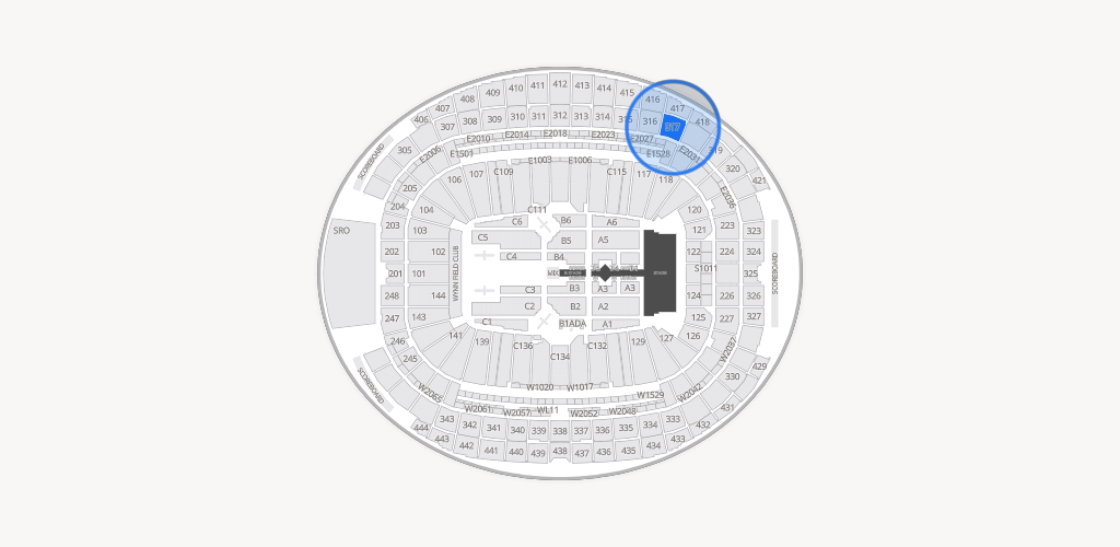 Allegiant Stadium Seating Chart