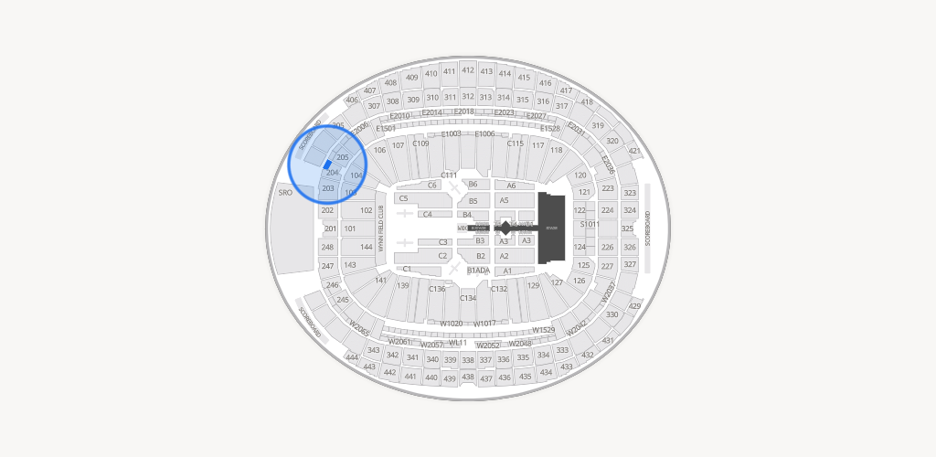 Allegiant Stadium Seating Chart