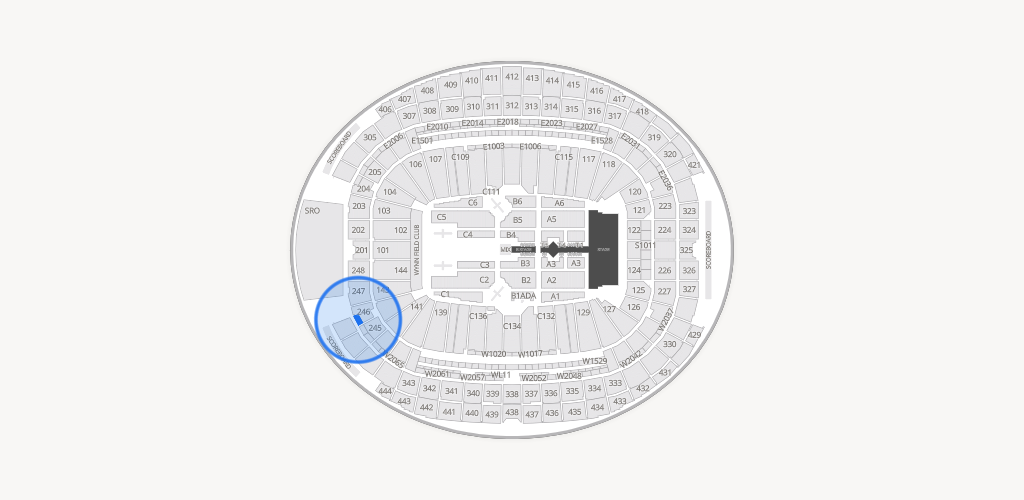 Allegiant Stadium Seating Chart