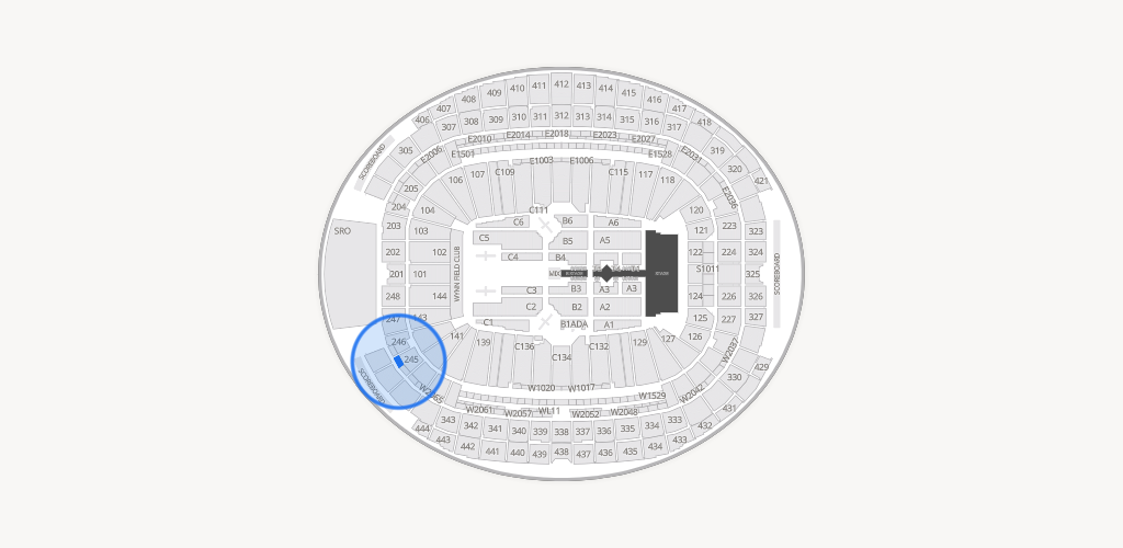 Allegiant Stadium Seating Chart