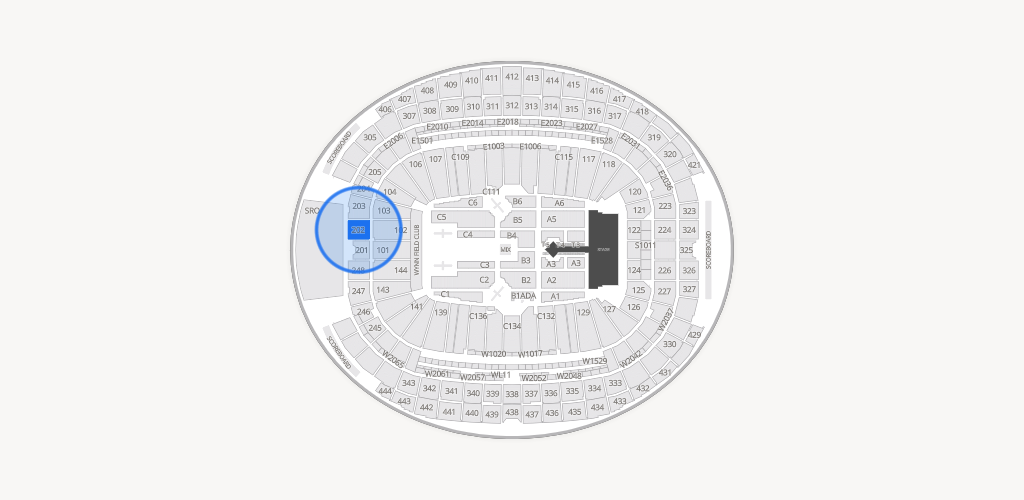 Allegiant Stadium Seating Chart