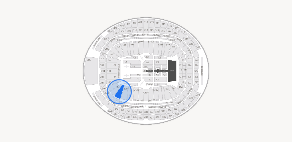 Allegiant Stadium Seating Chart