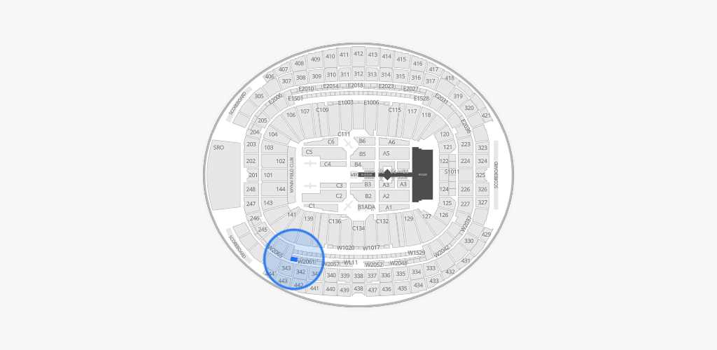 Allegiant Stadium Seating Chart