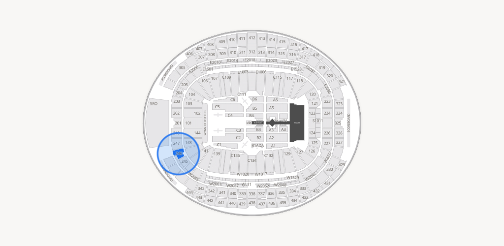 Allegiant Stadium Seating Chart