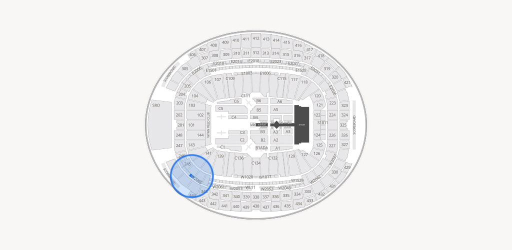 Allegiant Stadium Seating Chart