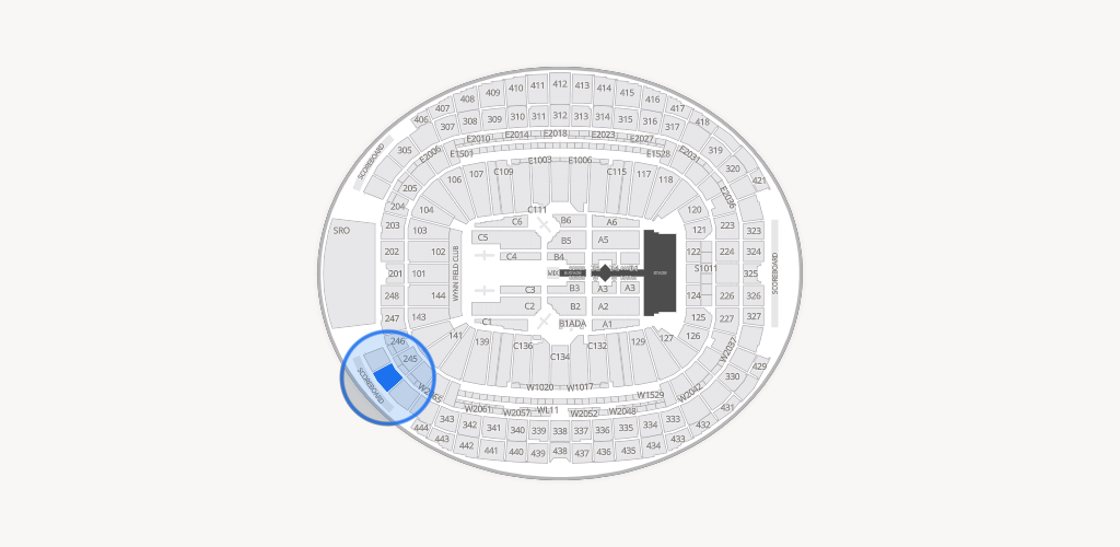 Allegiant Stadium Seating Chart