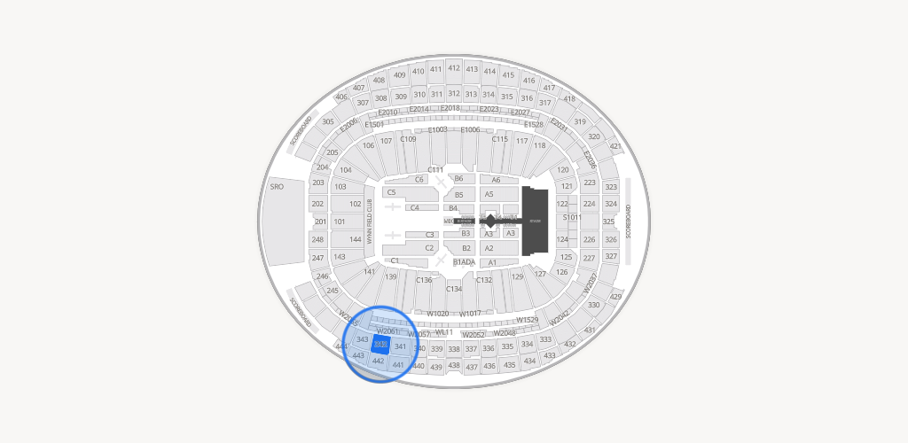 Allegiant Stadium Seating Chart