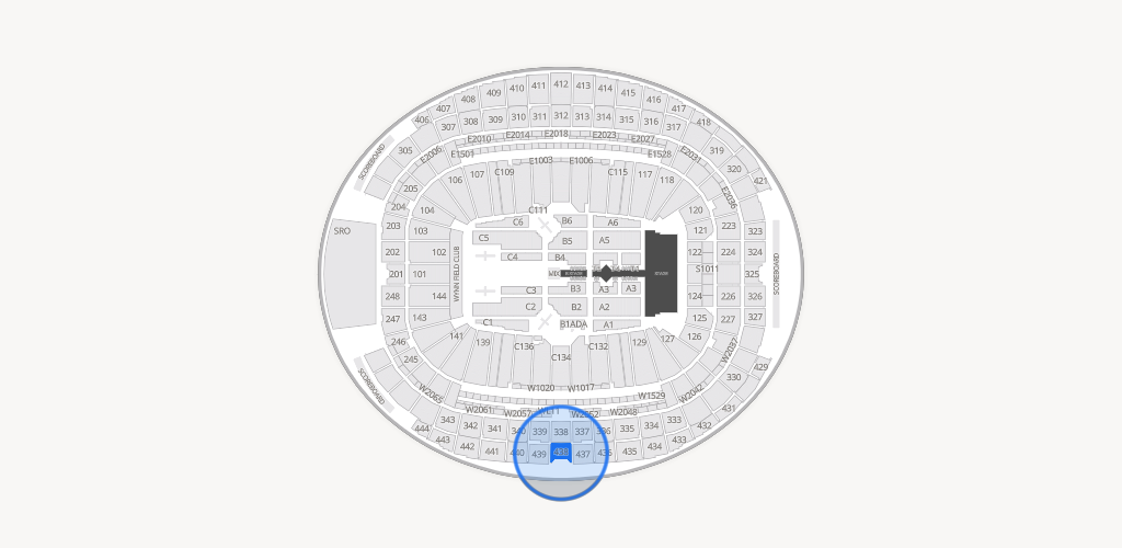 Allegiant Stadium Seating Chart
