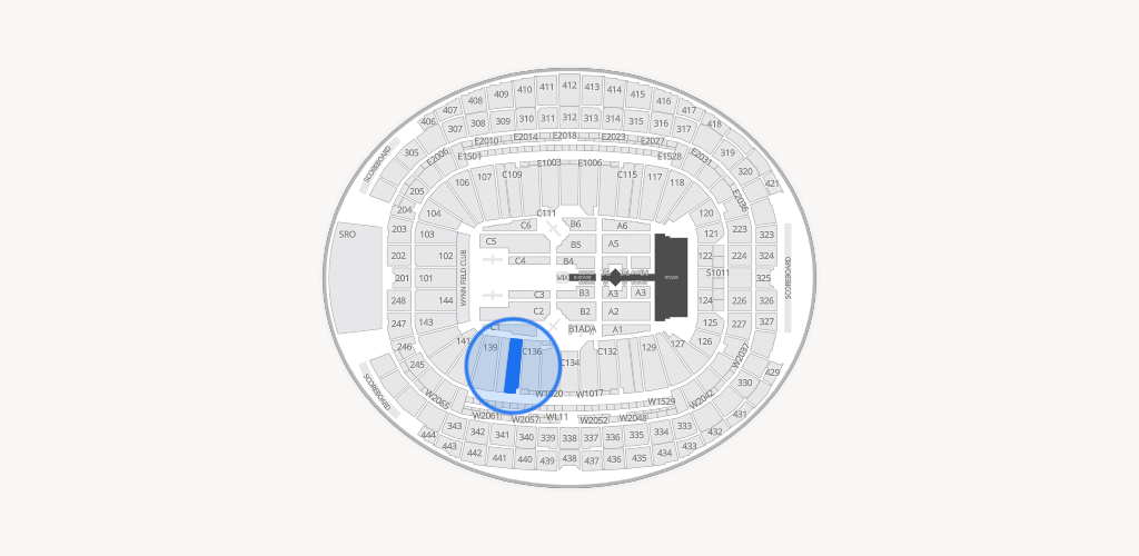 Allegiant Stadium Seating Chart