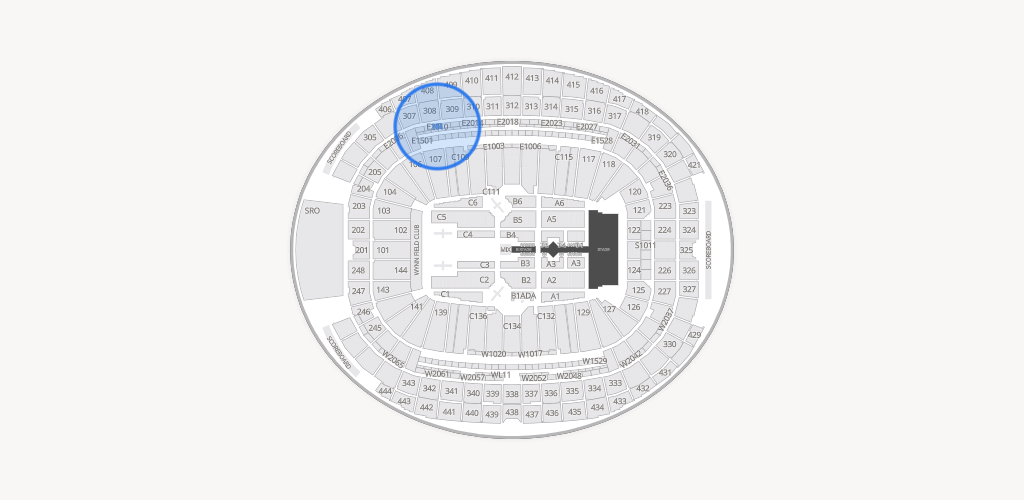 Allegiant Stadium Seating Chart