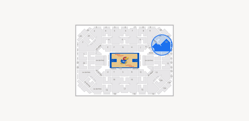 Allen Fieldhouse Seating Chart