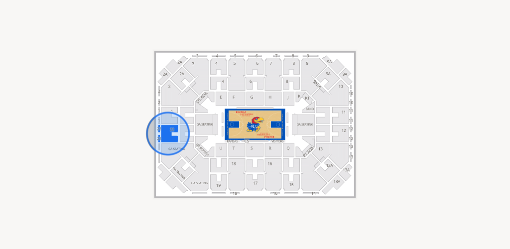 Allen Fieldhouse Seating Chart