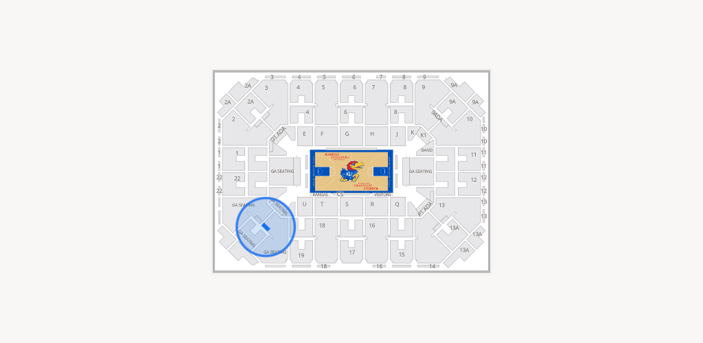 Allen Fieldhouse Seating Chart