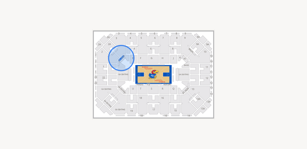 Allen Fieldhouse Seating Chart
