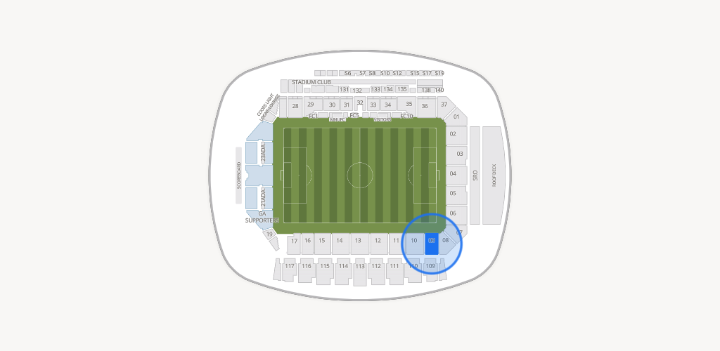 Allianz Field Seating Chart