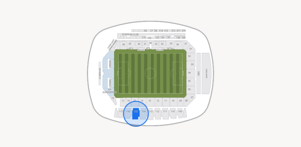 Allianz Field Seating Chart