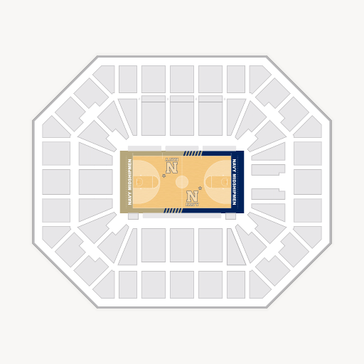 Alumni Hall - Navy seating chart