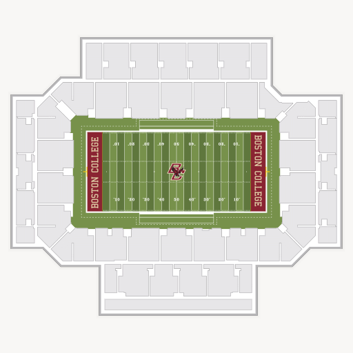 Alumni Stadium seating chart