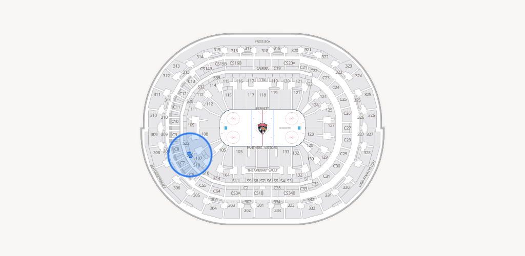 Amerant Bank Arena Seating Chart