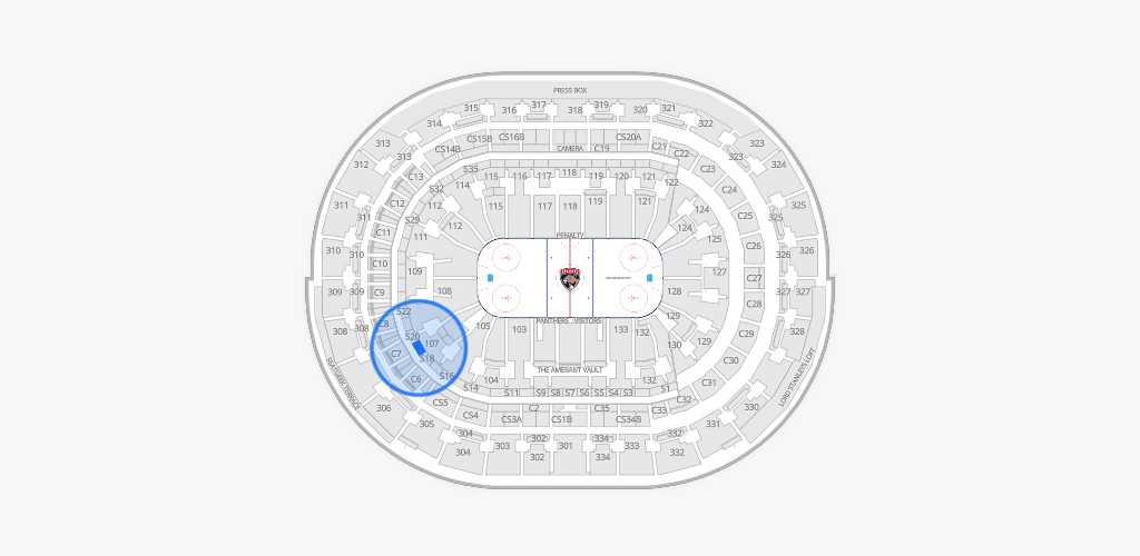 Amerant Bank Arena Seating Chart
