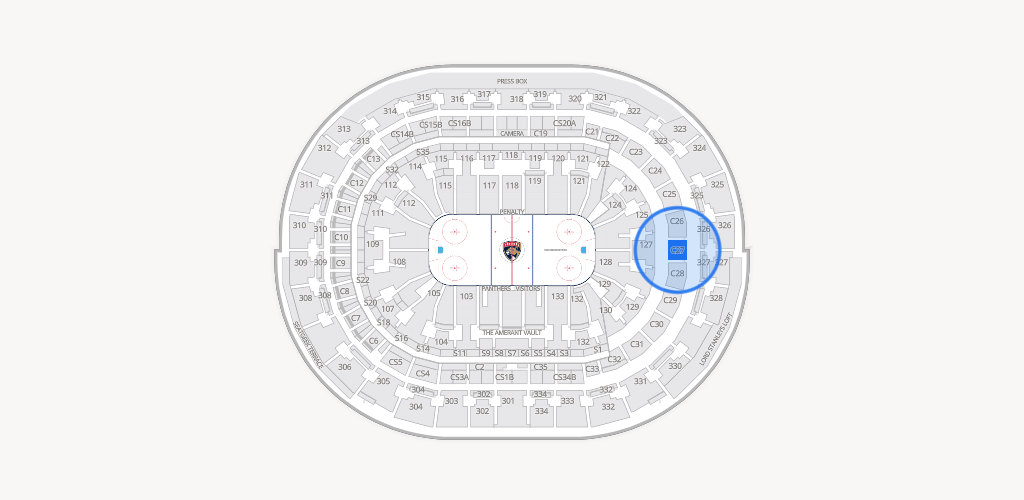 Amerant Bank Arena Seating Chart