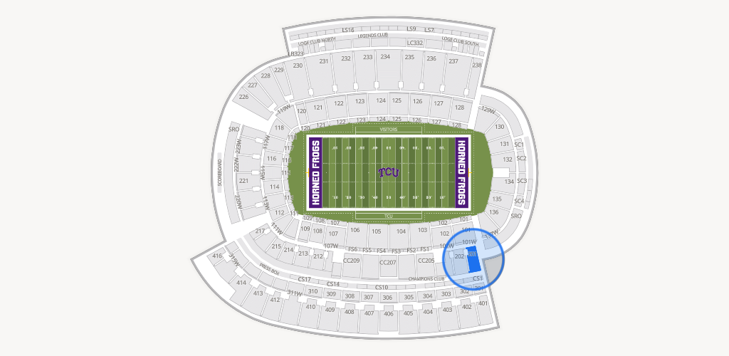 Amon G. Carter Stadium Seating Chart