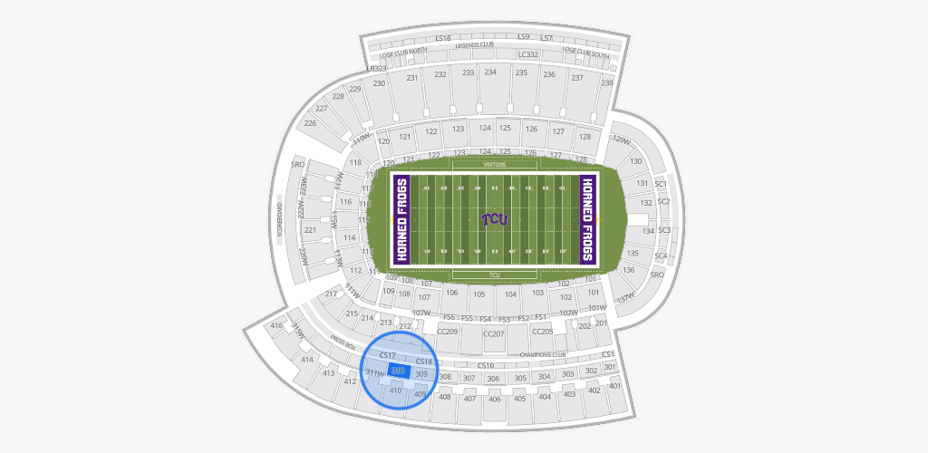 Amon G. Carter Stadium Seating Chart