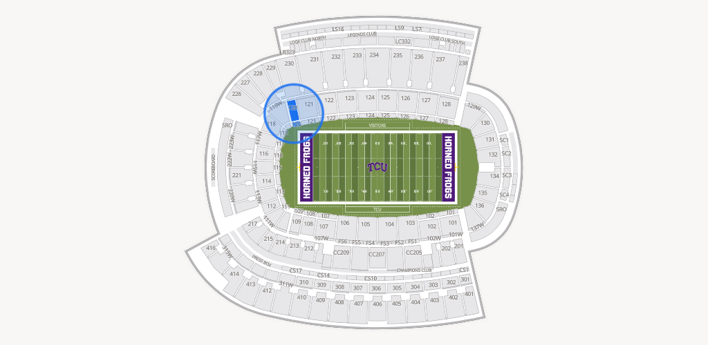 Amon G. Carter Stadium Seating Chart