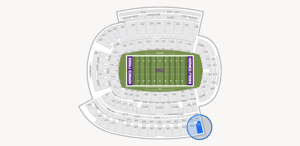 Amon G. Carter Stadium Seating Chart