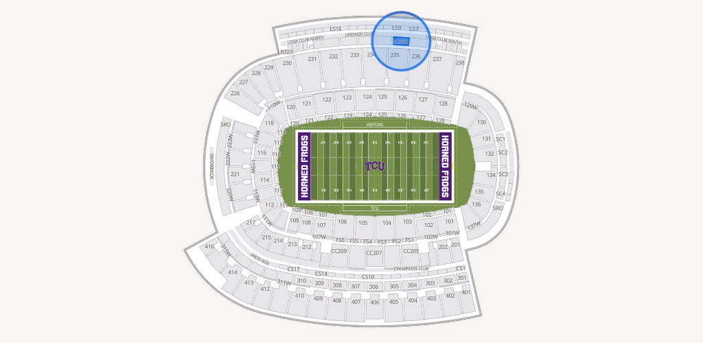 Amon G. Carter Stadium Seating Chart