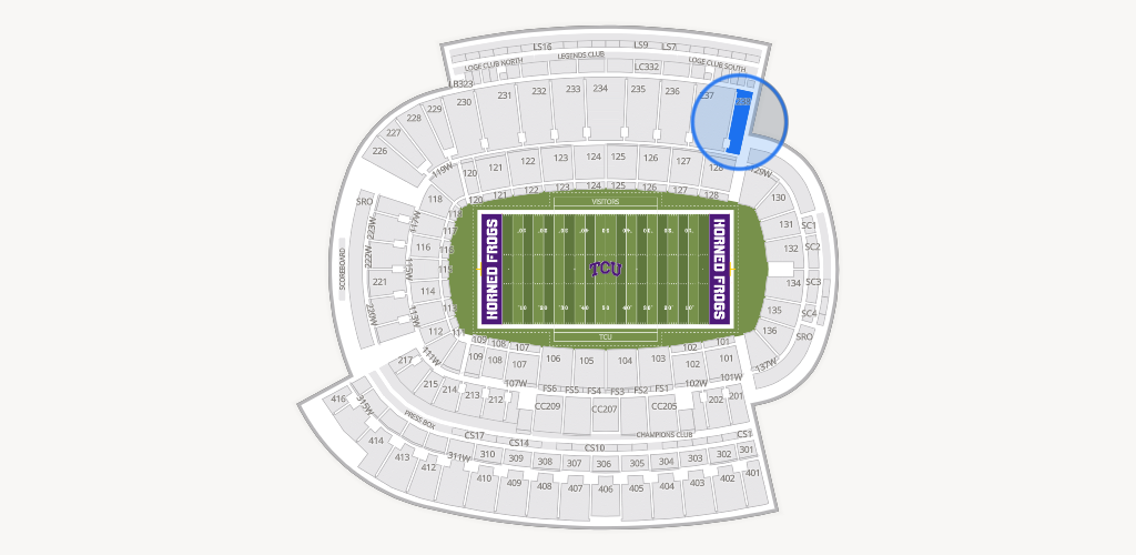 Amon G. Carter Stadium Seating Chart