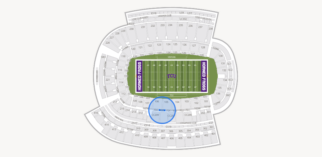 Amon G. Carter Stadium Seating Chart