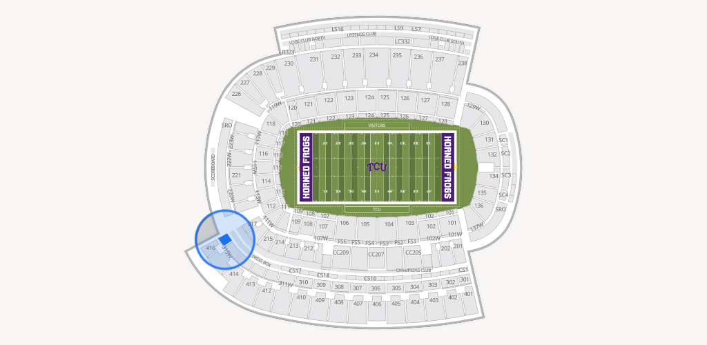 Amon G. Carter Stadium Seating Chart