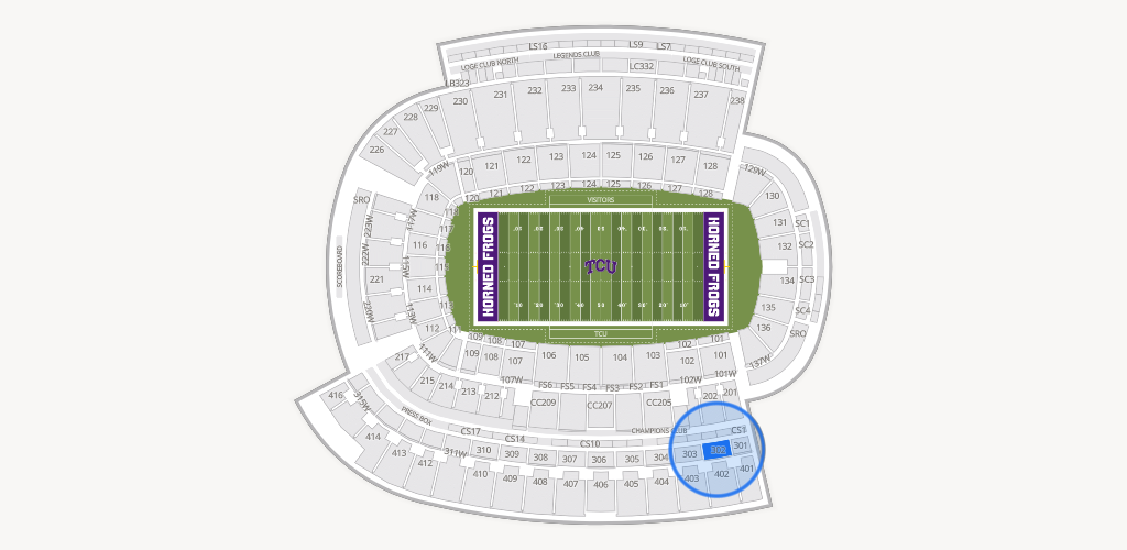 Amon G. Carter Stadium Seating Chart