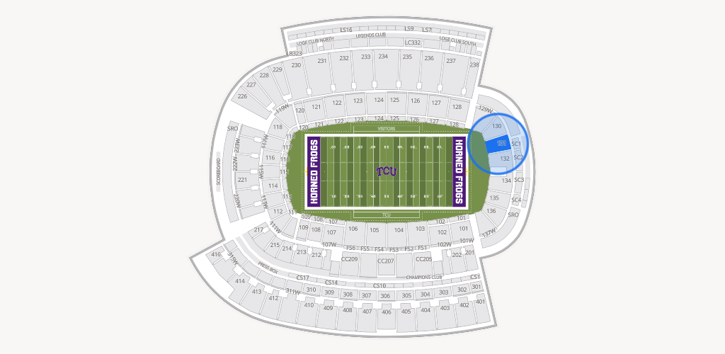 Amon G. Carter Stadium Seating Chart