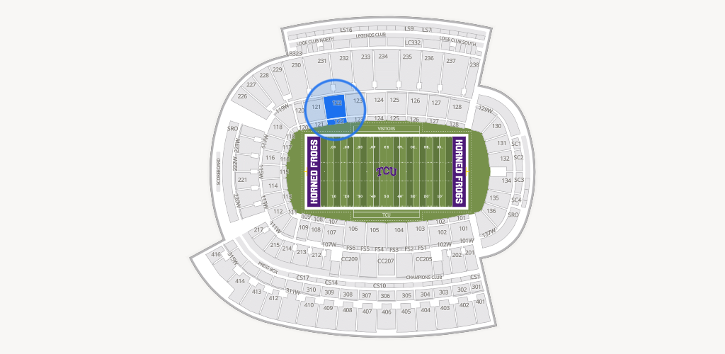 Amon G. Carter Stadium Seating Chart