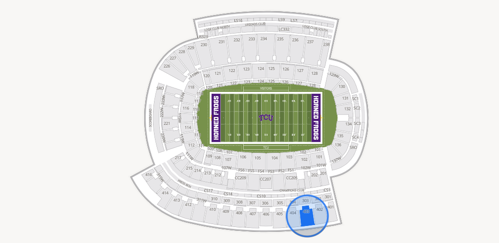Amon G. Carter Stadium Seating Chart
