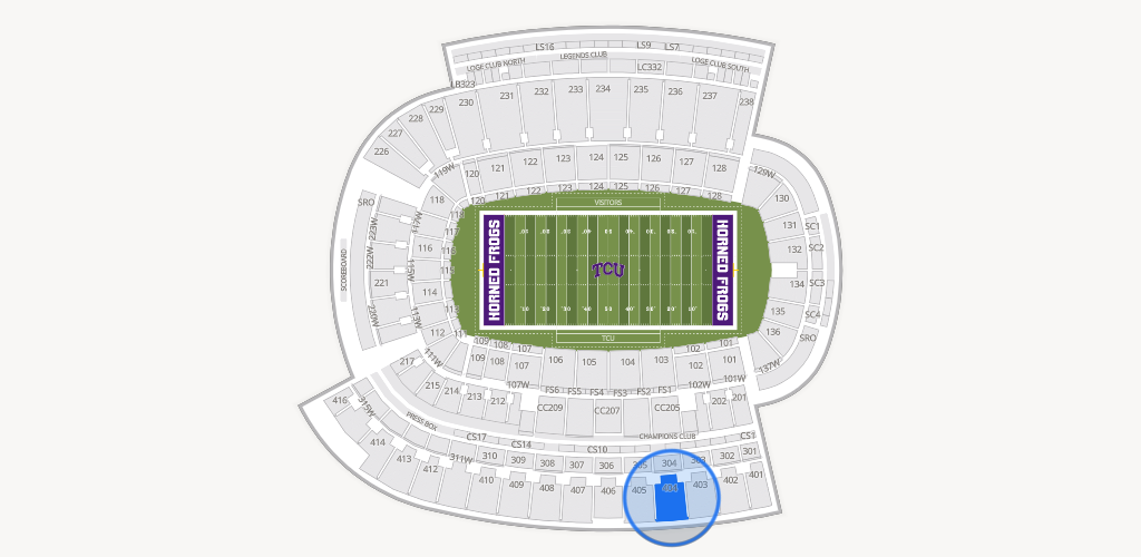 Amon G. Carter Stadium Seating Chart