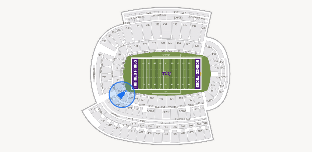Amon G. Carter Stadium Seating Chart