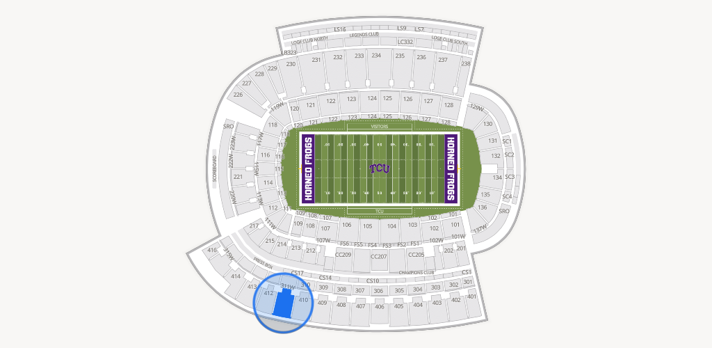Amon G. Carter Stadium Seating Chart